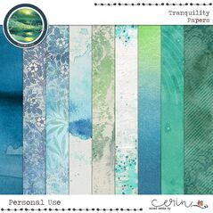 Tranquility {Collection Bundle} by Mixed Media by Erin Kit Papers