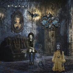 Eerie {Collage Bits} by Mixed Media by Erin example art by  Josie