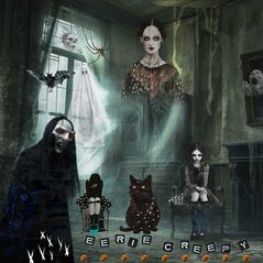 Eerie {Collage Bits} by Mixed Media by Erin example art by  Zanthia
