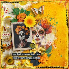 Día de los Muertos {Kit Papers} by Mixed Media by Erin example art by  Cindy