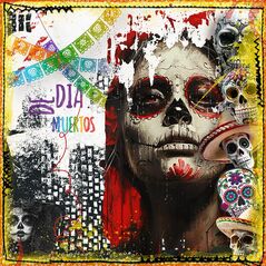 Día de los Muertos {Page Kit} by Mixed Media by Erin example art by Jeanne