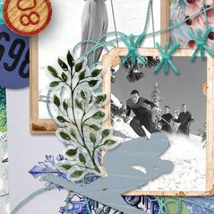 Winter Holiday {Mixed Media Bits} by Mixed Media by Erin detail 01