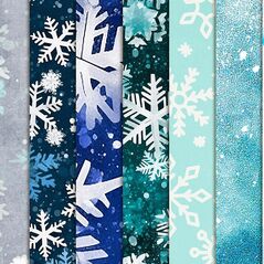 Winter Holiday {Snowy Papers} by Mixed Media by Erin detail 01