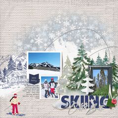 Winter Holiday {Page Kit} by Mixed Media by Erin example art by Anke55