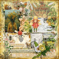 Honeysuckle {Mini Kit} By Mixed Media by Erin example art by Cindy