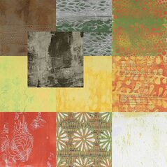 Honeysuckle {Gel Print Papers} By Mixed Media by Erin contents