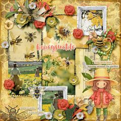 Honeysuckle {Collection Bundle} By Mixed Media by Erin example art by Josie