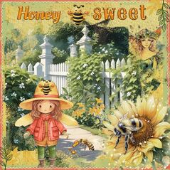 Honeysuckle {Collection Bundle} By Mixed Media by Erin example art by Zanthia