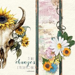 O'Keeffe {Page Kit} by Mixed Media by Erin example art by Faerywings