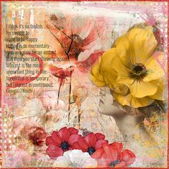 O'Keeffe {Page Kit} by Mixed Media by Erin example art by Jeannette