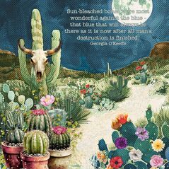 O'Keeffe {Quotes} by Mixed Media by Erin example art by Josie