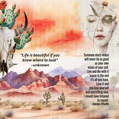 O'Keeffe {Collection Bundle} by Mixed Media by Erin example art by Kay