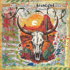 O'Keeffe {Kit Elements} by Mixed Media by Erin example art by Kel