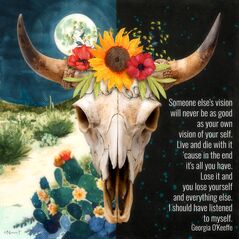 O'Keeffe {Quotes} by Mixed Media by Erin example art by NonniF