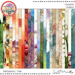 O'Keeffe {Kit Papers} by Mixed Media by Erin