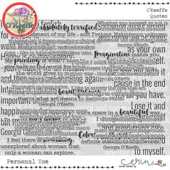 O'Keeffe {Quotes} by Mixed Media by Erin