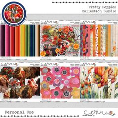Pretty Poppies {Collection Bundle} by Mixed Media by Erin