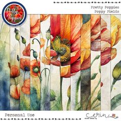 Pretty Poppies {Collection Bundle} by Mixed Media by Erin Poppy Fields