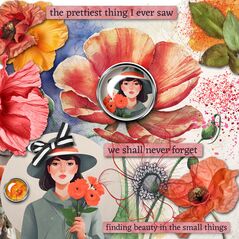 Pretty Poppies {Elements} by Mixed Media by Erin example art by Cherylndesigns