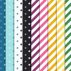 Showers and Flowers {Basic Patterns} by Mixed Media by Erin detail 02