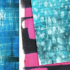 Showers and Flowers: Art Stacks by Mixed Media by Erin detail 01