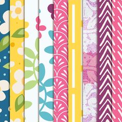 Showers and Flowers {Patterned Paper} by Mixed Media by Erin detail 02