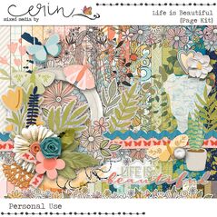 Life is Beautiful {Page Kit} by Mixed Media by Erin