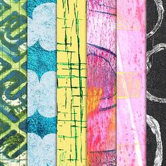 Showers and Flowers {Kit Paper} by Mixed Media by Erin detail 02