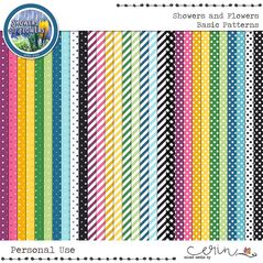 Showers and Flowers {Collection Bundle} by Mixed Media by Erin Basic Patterns