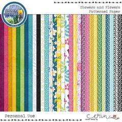 Showers and Flowers {Collection Bundle} by Mixed Media by Erin Patterns