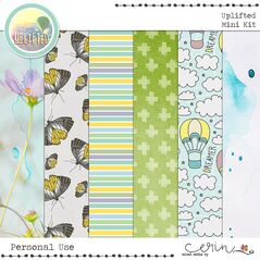 Uplifted {Mini Kit} by Mixed Media by Erin Paper