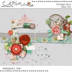 Vintage Soul {Mini Kit} By Mixed Media by Erin Elements
