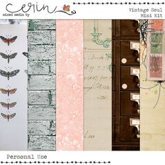 Vintage Soul {Mini Kit} By Mixed Media by Erin Paper
