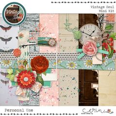 Vintage Soul {Mini Kit} By Mixed Media by Erin