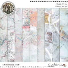 Road Trip {Collection Bundle}  by Mixed Media by Erin Gesso Maps