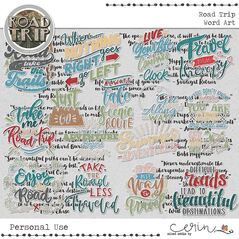 Road Trip {Collection Bundle}  by Mixed Media by Erin Word Art