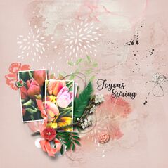 Joyous Spring {Mixed Media Papers} by Mixed Media by Erin example art by  Sucali