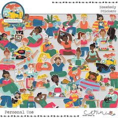 Homebody {Collection Bundle} by Mixed Media by Erin Stickers