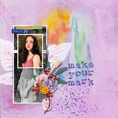 Big Moments {Painted Solids} By Mixed Media by Erin example art by  Caro