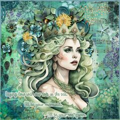 Seafoam {Collection Bundle} by Mixed Media by Erin example art by  Josie