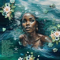 Seafoam {Collection Bundle} by Mixed Media by Erin example art by  Josie