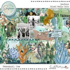 Seafoam {Collection Bundle} by Mixed Media by Erin Mixed Media Bits