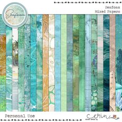 Seafoam {Collection Bundle} by Mixed Media by Erin Mixed Papers
