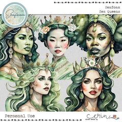 Seafoam {Collection Bundle} by Mixed Media by Erin Sea Queens