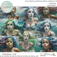 Seafoam {Collection Bundle} by Mixed Media by Erin Transfers