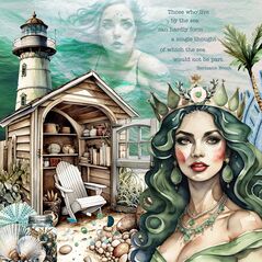 Seafoam {Collection Bundle} by Mixed Media by Erin example art by  Zanthia