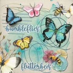Uplifted {FlutterBees} by Mixed Media by Erin example art by Cherylndesigns