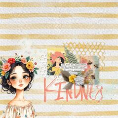 Bee Kind {Mixed Media Bits}by Mixed Media by Erin example art by Anke55