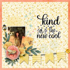 Bee Kind {Kit Elements} by Mixed Media by Erin example art by  EvelynD2