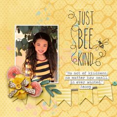 Bee Kind {Patterns} by Mixed Media by Erin example art by  EvelynD2